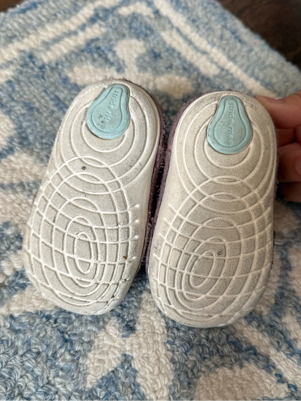 Stride Rite Infant Girls SM Jazzy Sneaker Velcro Lavender / Multi
